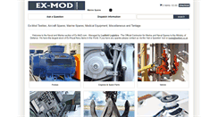 Desktop Screenshot of ex-mod-marinespares.com